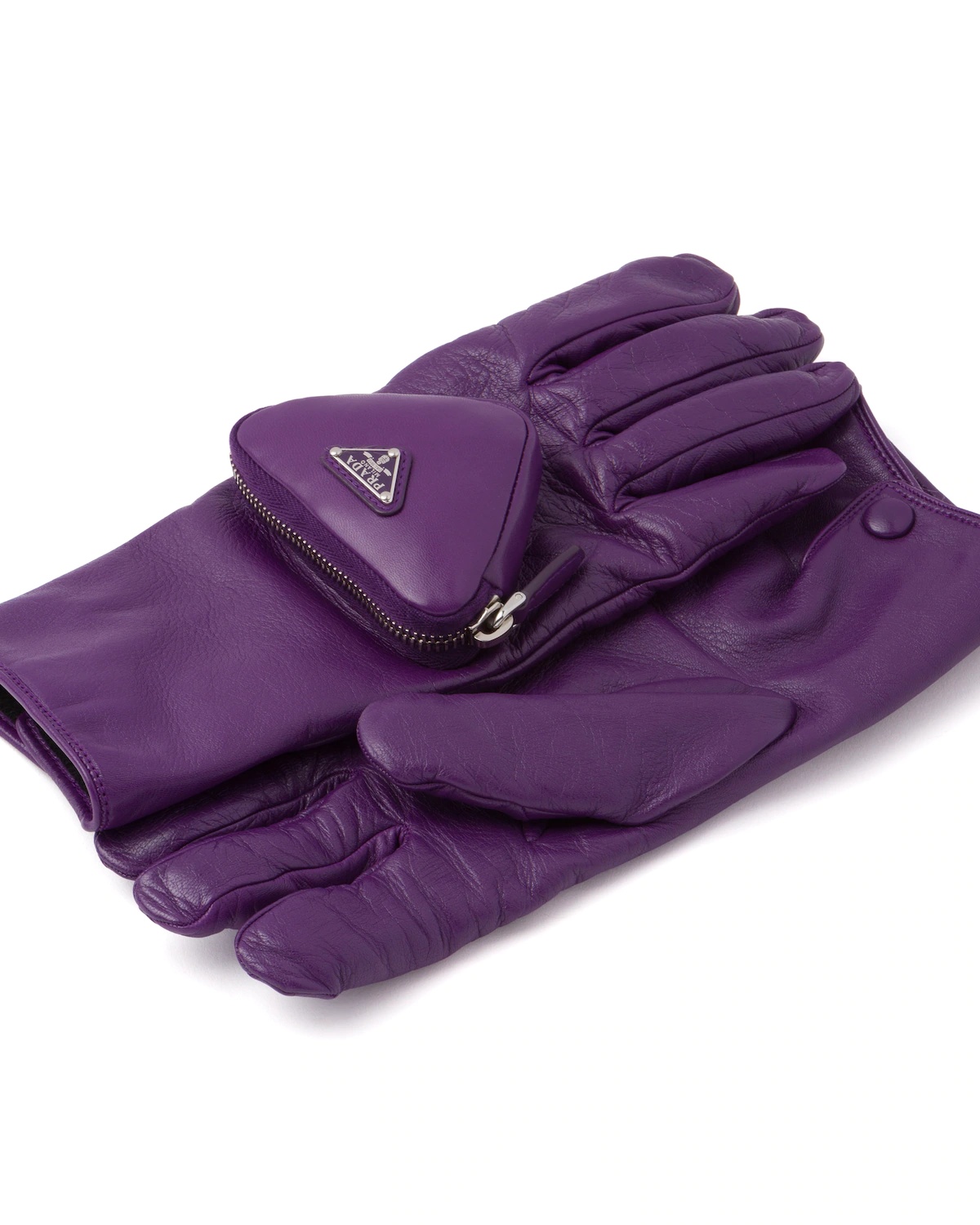 Nappa leather gloves with pouch - 3