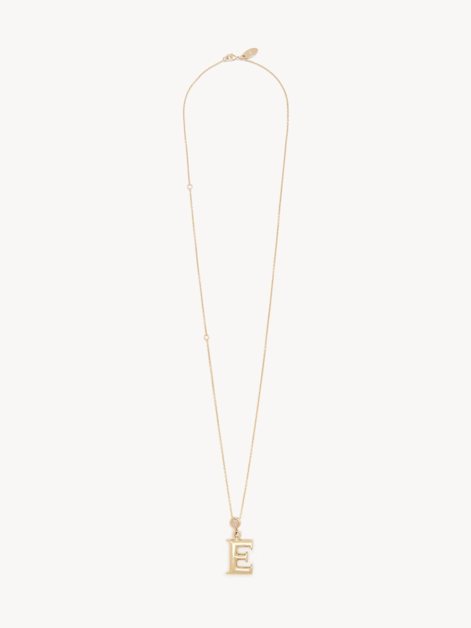 Chloe ALPHABET NECKLACE WITH PENDANT E REVERSIBLE