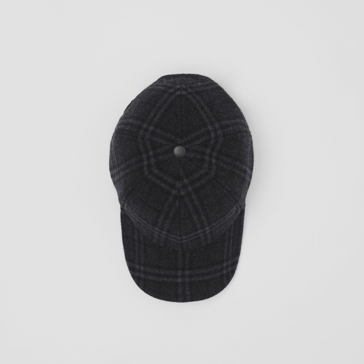 Check Wool Cashmere Baseball Cap - 5