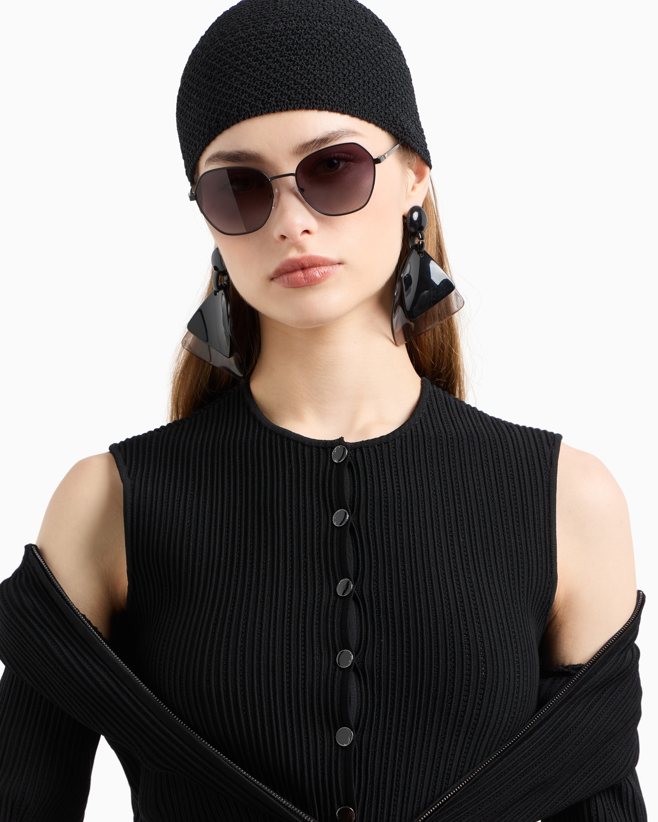 PERFORATED OTTOMAN FABRIC WAISTCOAT - 5