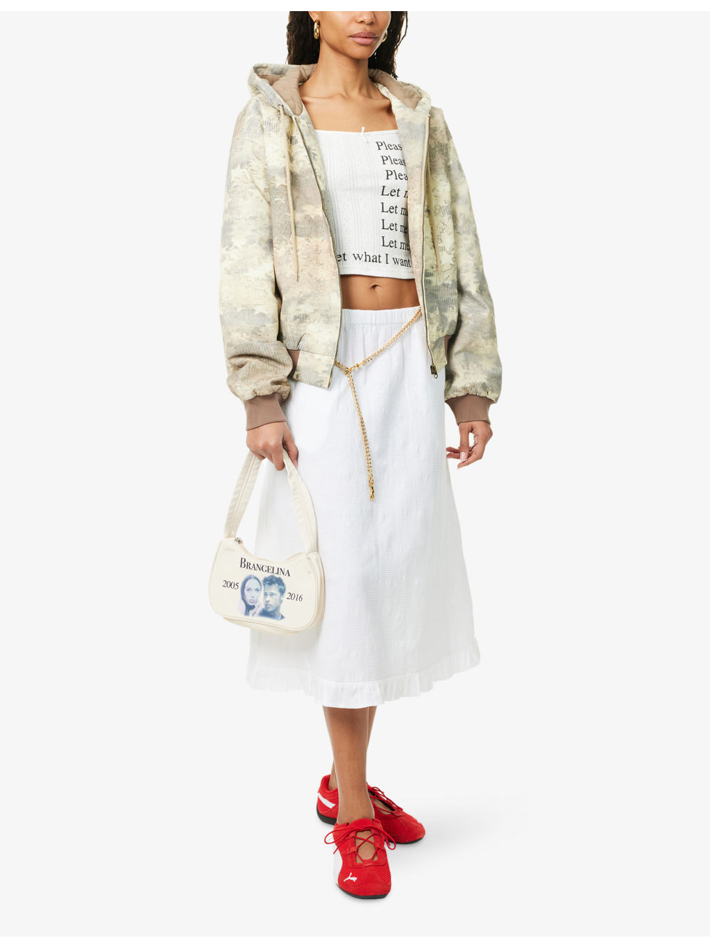 Star-Print Hooded Cotton Bomber Jacket - 2
