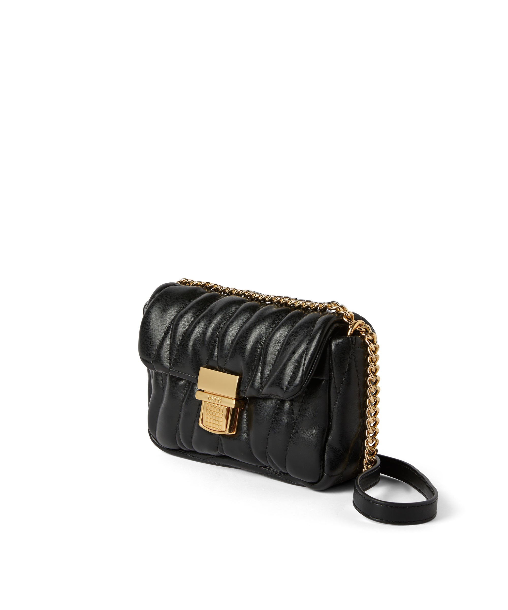 Quilted puffer handbag with snap - 3