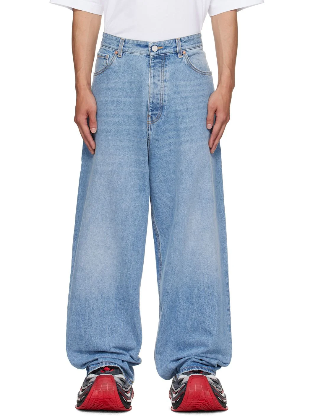 Blue Painted Anarchy Reworked Jeans - 1