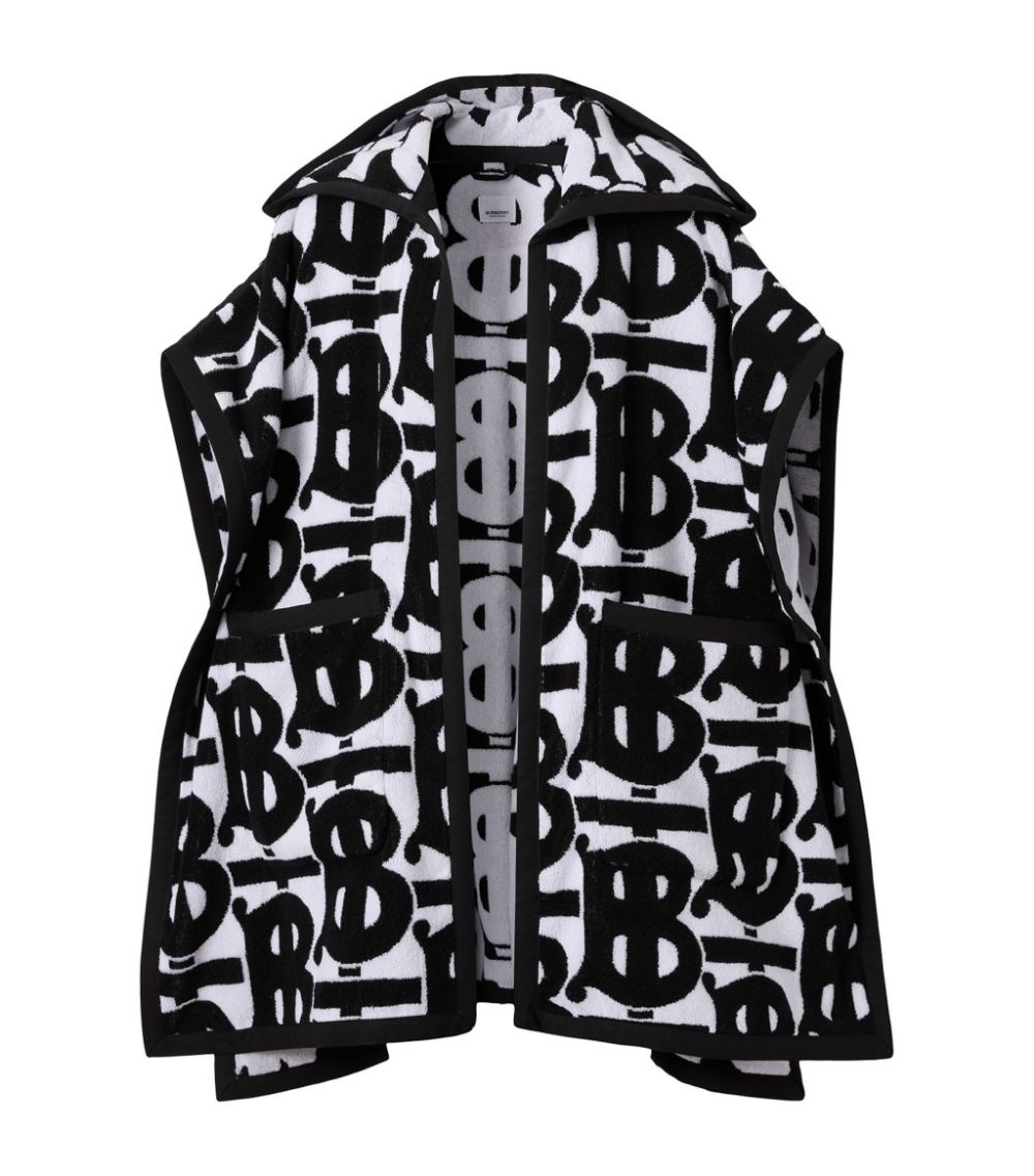 Cotton Jacquard Monogram Cape - 1