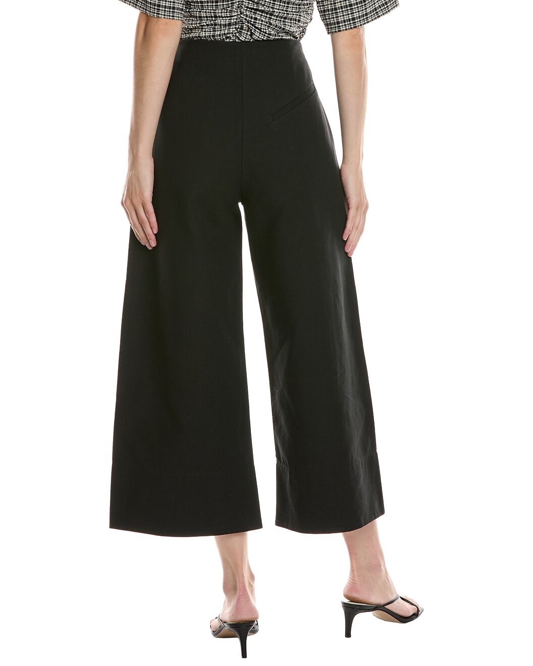 GANNI Cropped Wide Leg Pant - 2