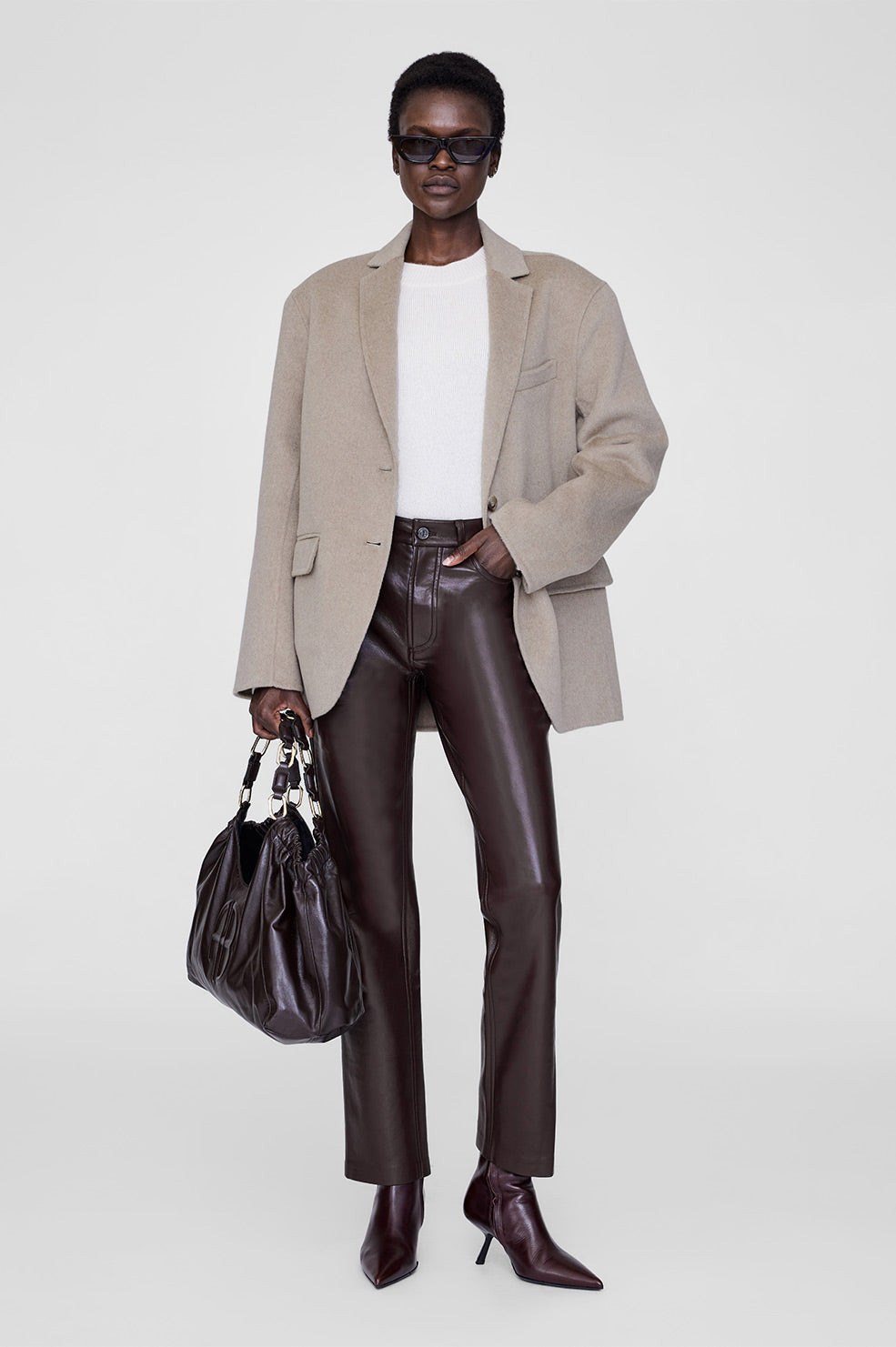Quinn Blazer - Oatmeal Melange Cashmere Blend - 2