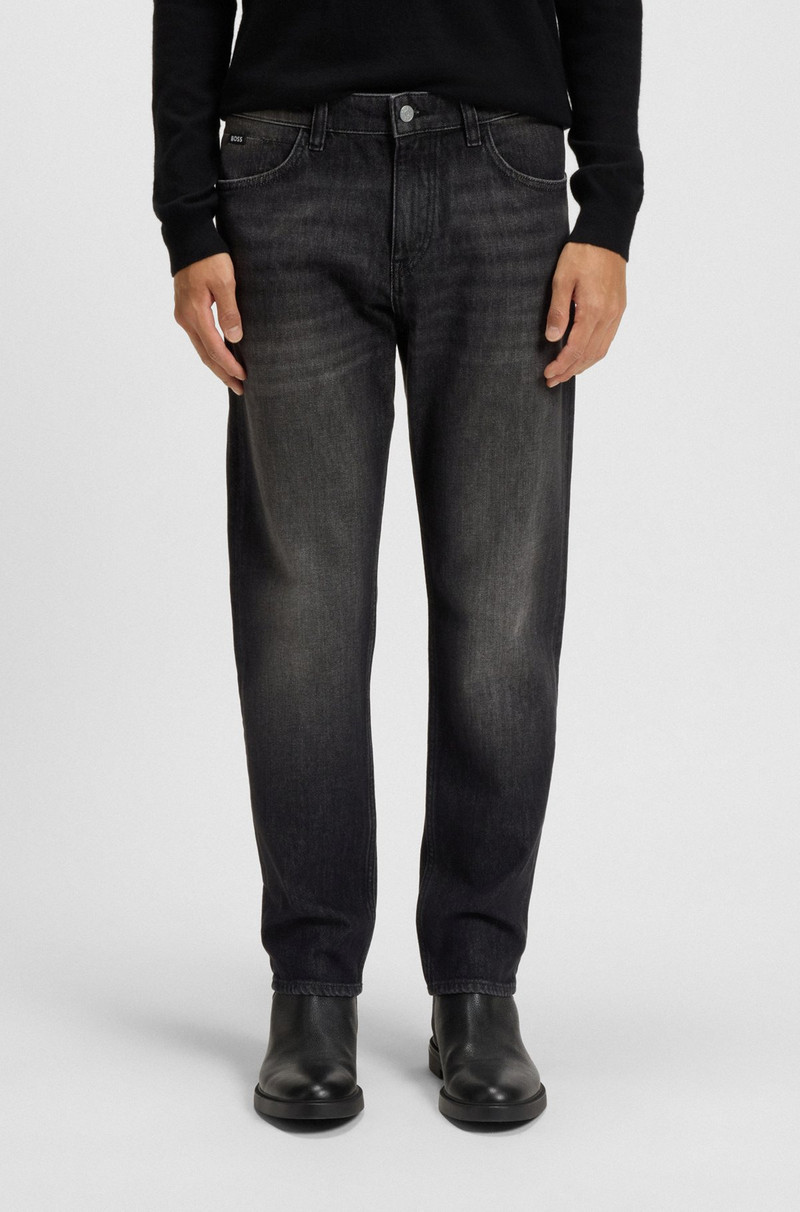 MAINE REGULAR-FIT JEANS IN BLACK MECHANICAL-STRETCH DENIM 2