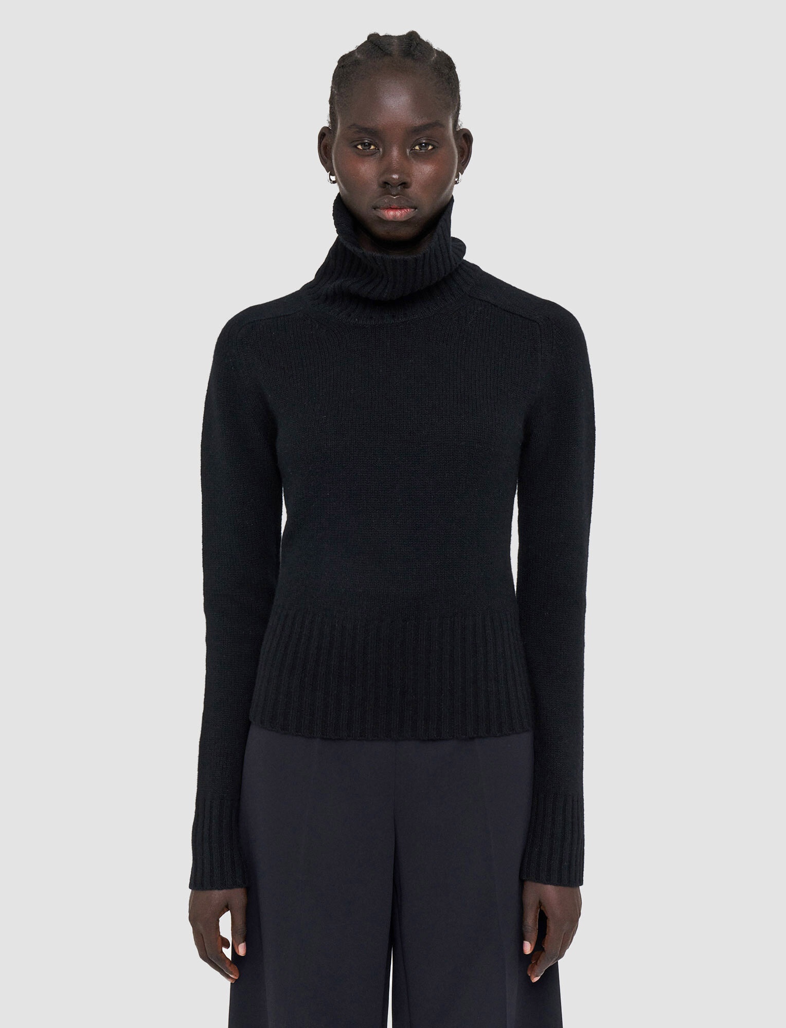 Open Cashmere High Neck Jumper - 3