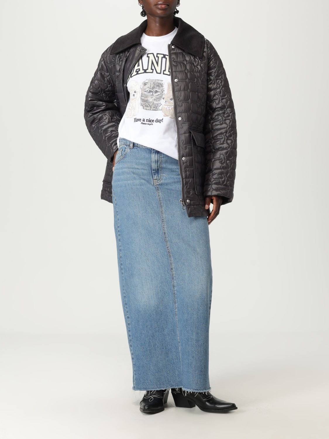 T-shirt woman Ganni - 2