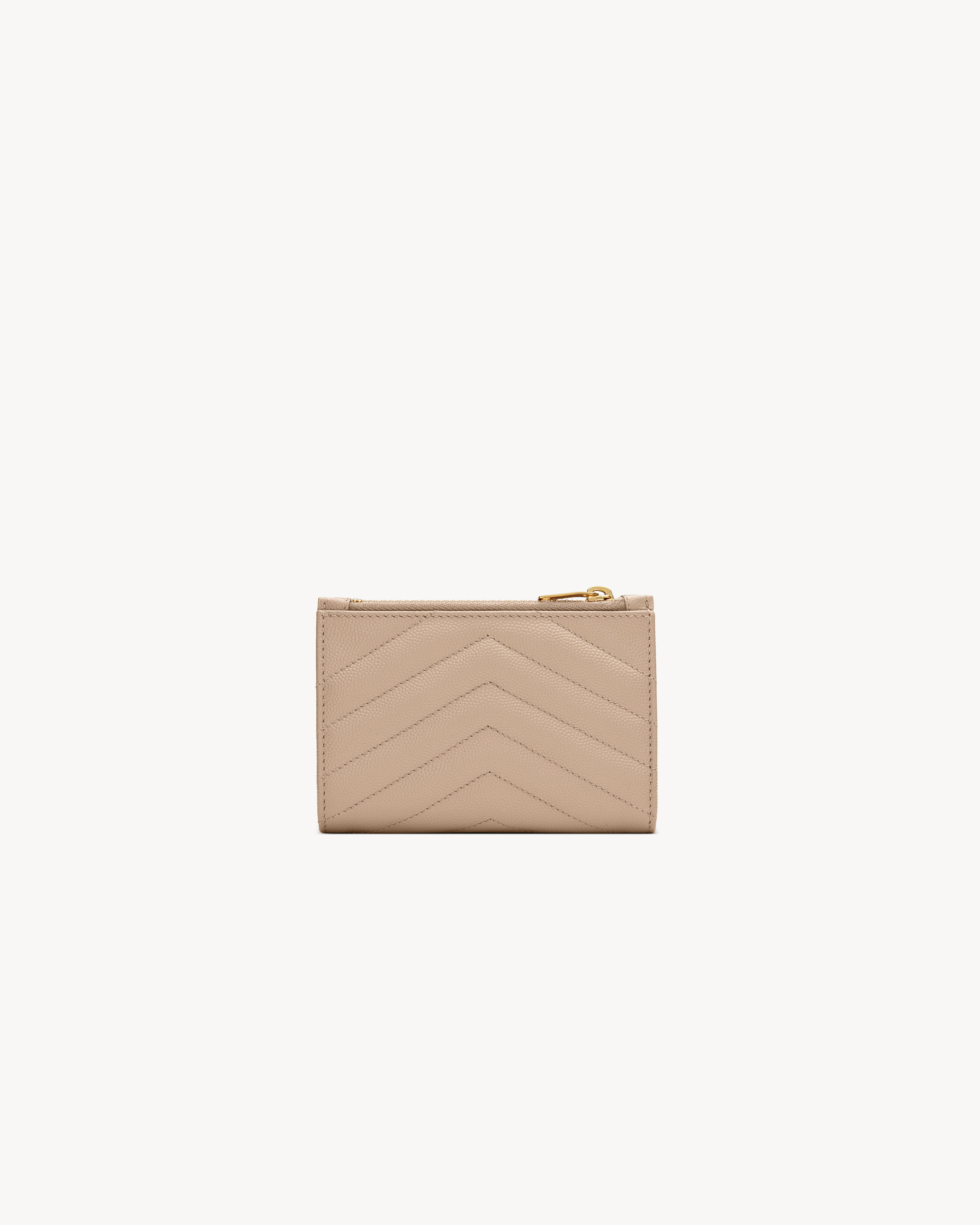 CASSANDRE MATELASSÉ FRAGMENTS BI-FOLD WALLET IN GRAIN DE POUDRE LEATHER - 2
