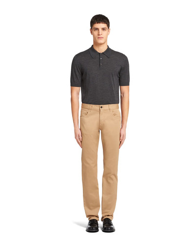 Prada Stretch drill trousers outlook