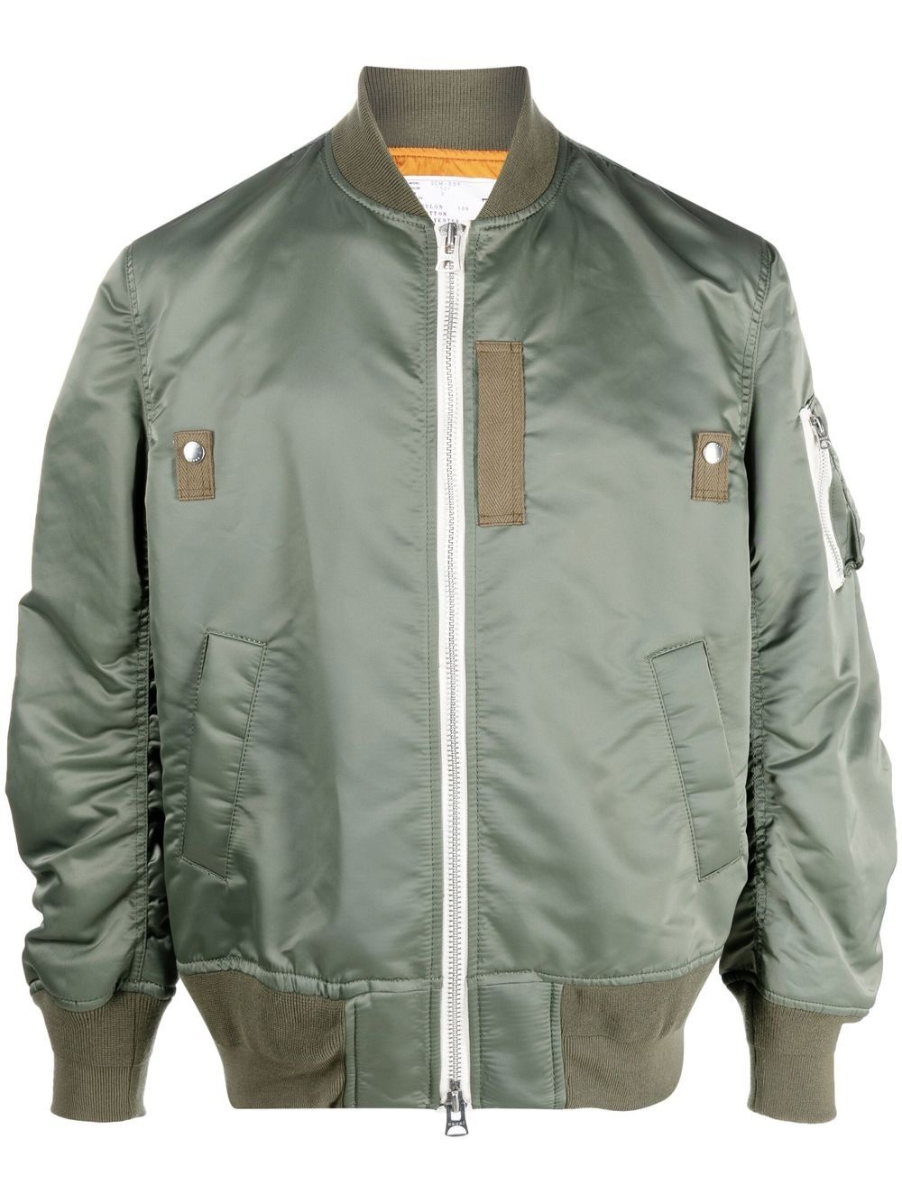 baseball-collar bomber jacket - 1