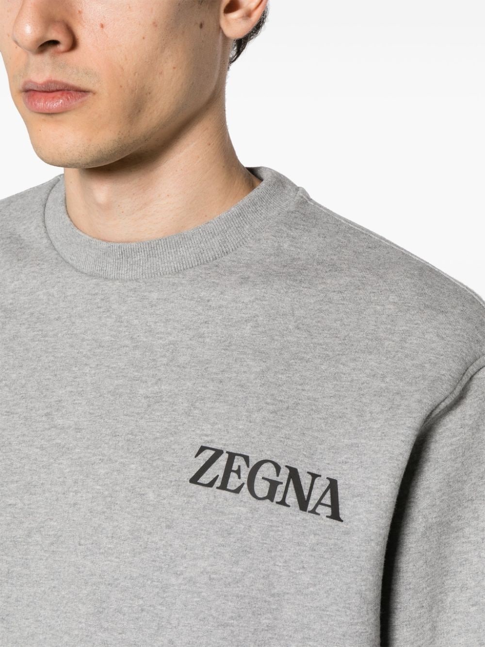 logo-appliqué cotton sweatshirt - 5