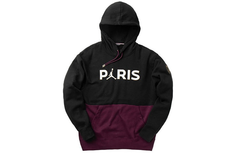 Jordan Air Jordan PSG Paris Saint-Germain Fleece Pullover Hoodie 'Bordeaux' CK9773-010 outlook