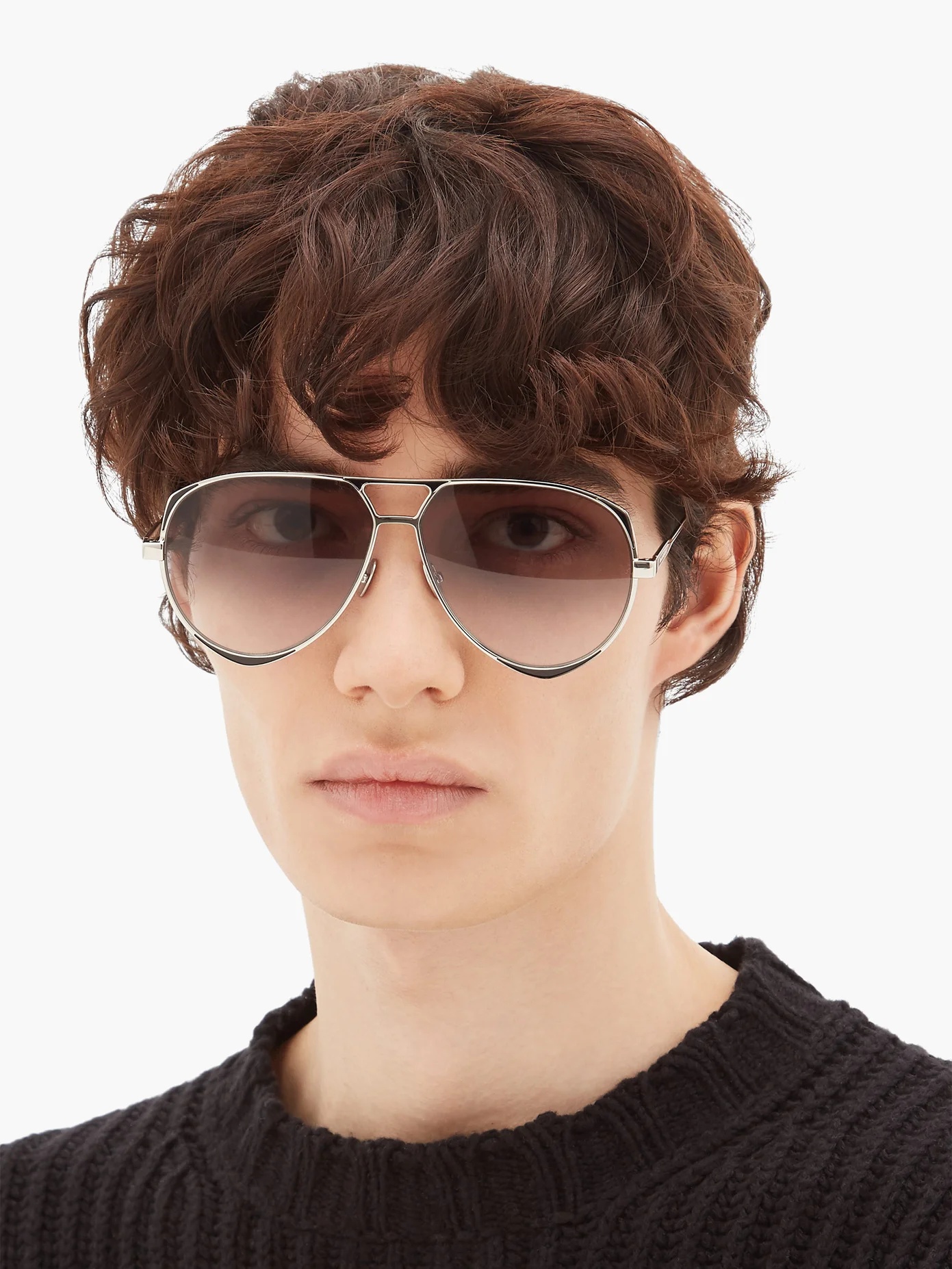 Aviator metal sunglasses - 2