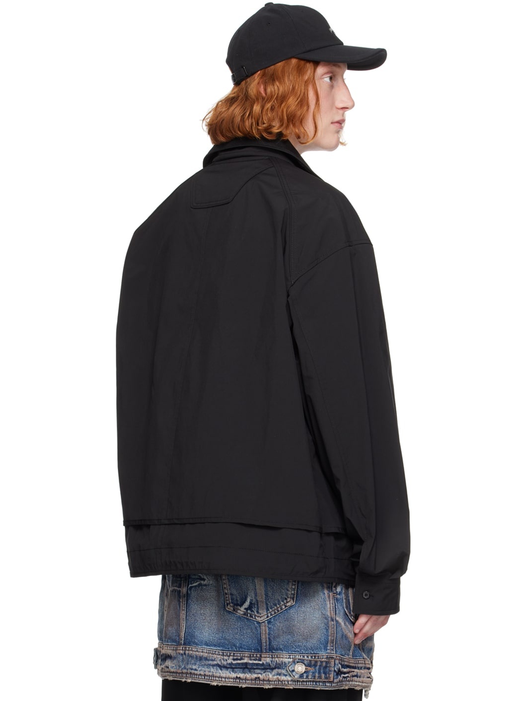 Black High Neck Jacket - 3