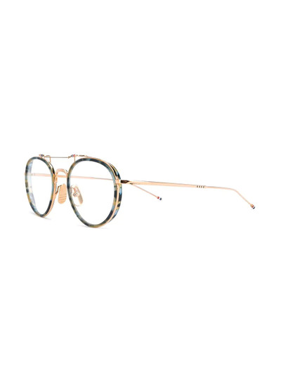 Thom Browne round-frame eye glasses outlook