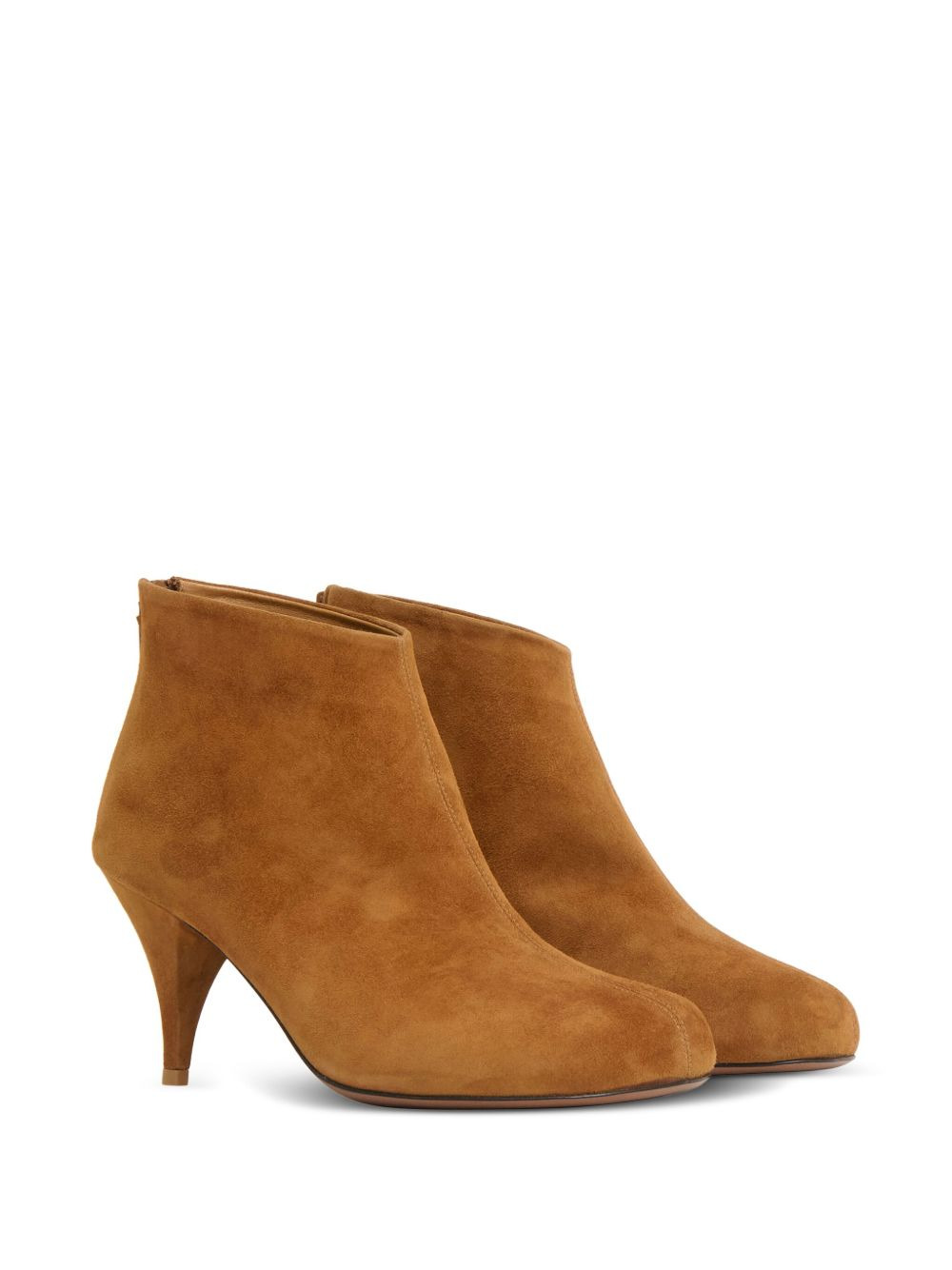 suede leather heeled boots - 2