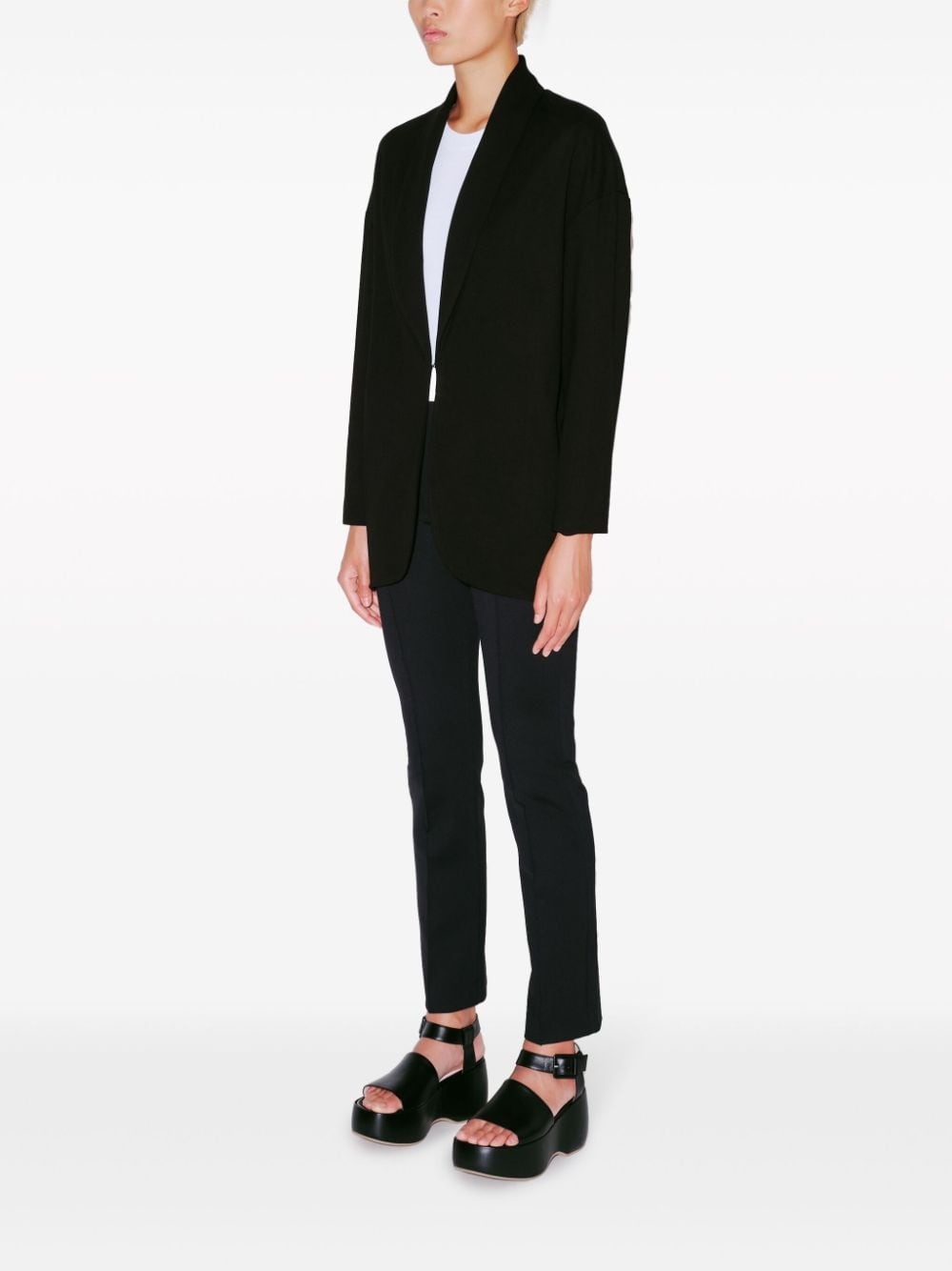 cocoon shawl-lapel jacket - 4