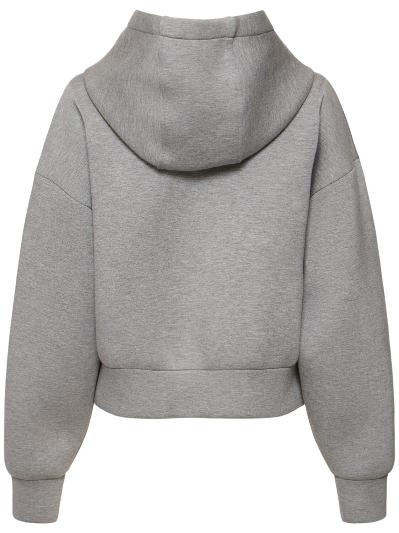 Stretch viscose hoodie - 5