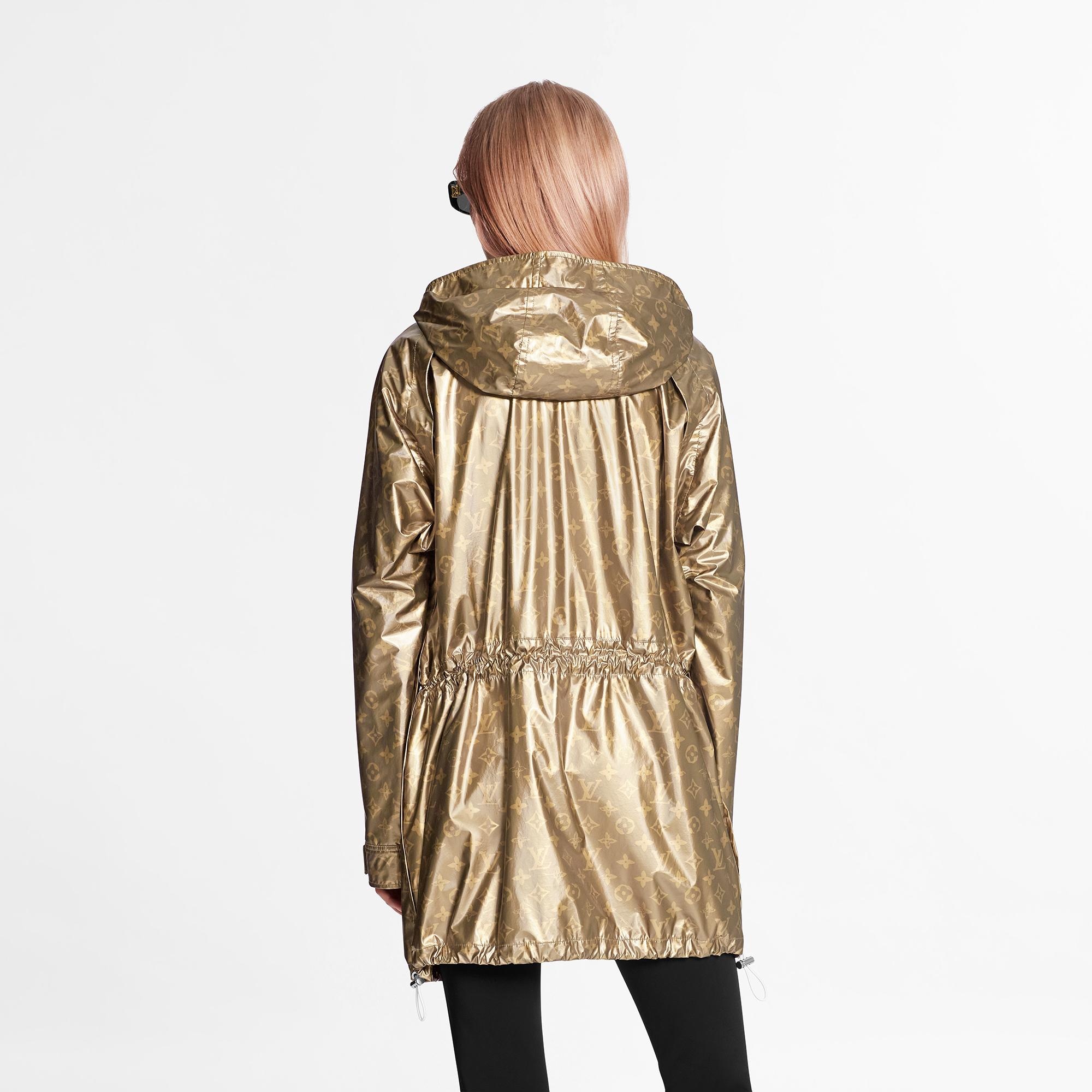 Metallic Monogram Lightweight Hooded Parka  - 4