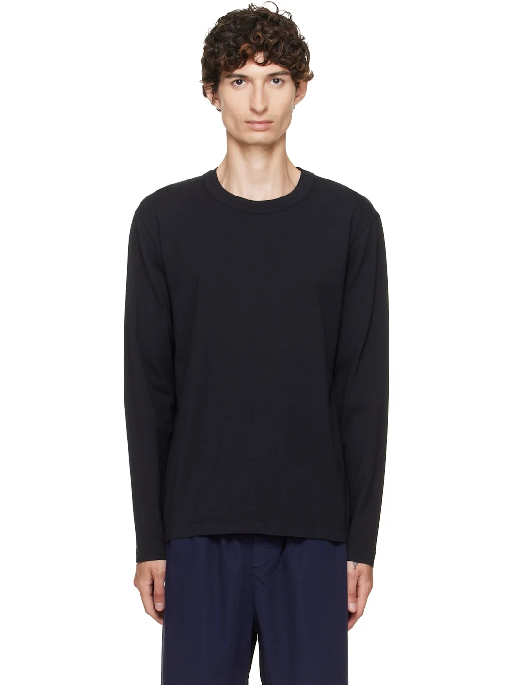 Black Long-Sleeved T-shirt - 1