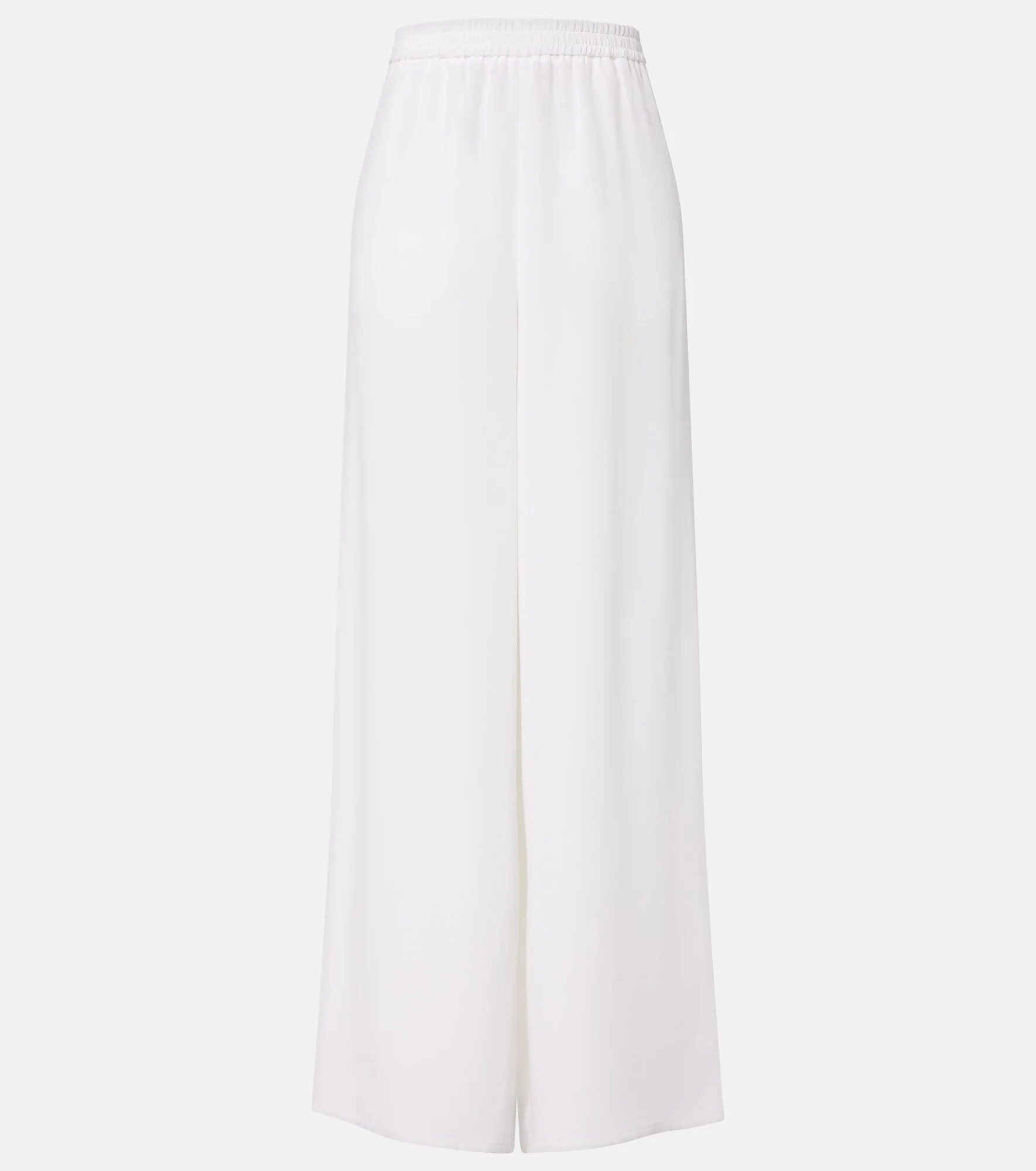 Silk crêpe de chine wide-leg pants - 1