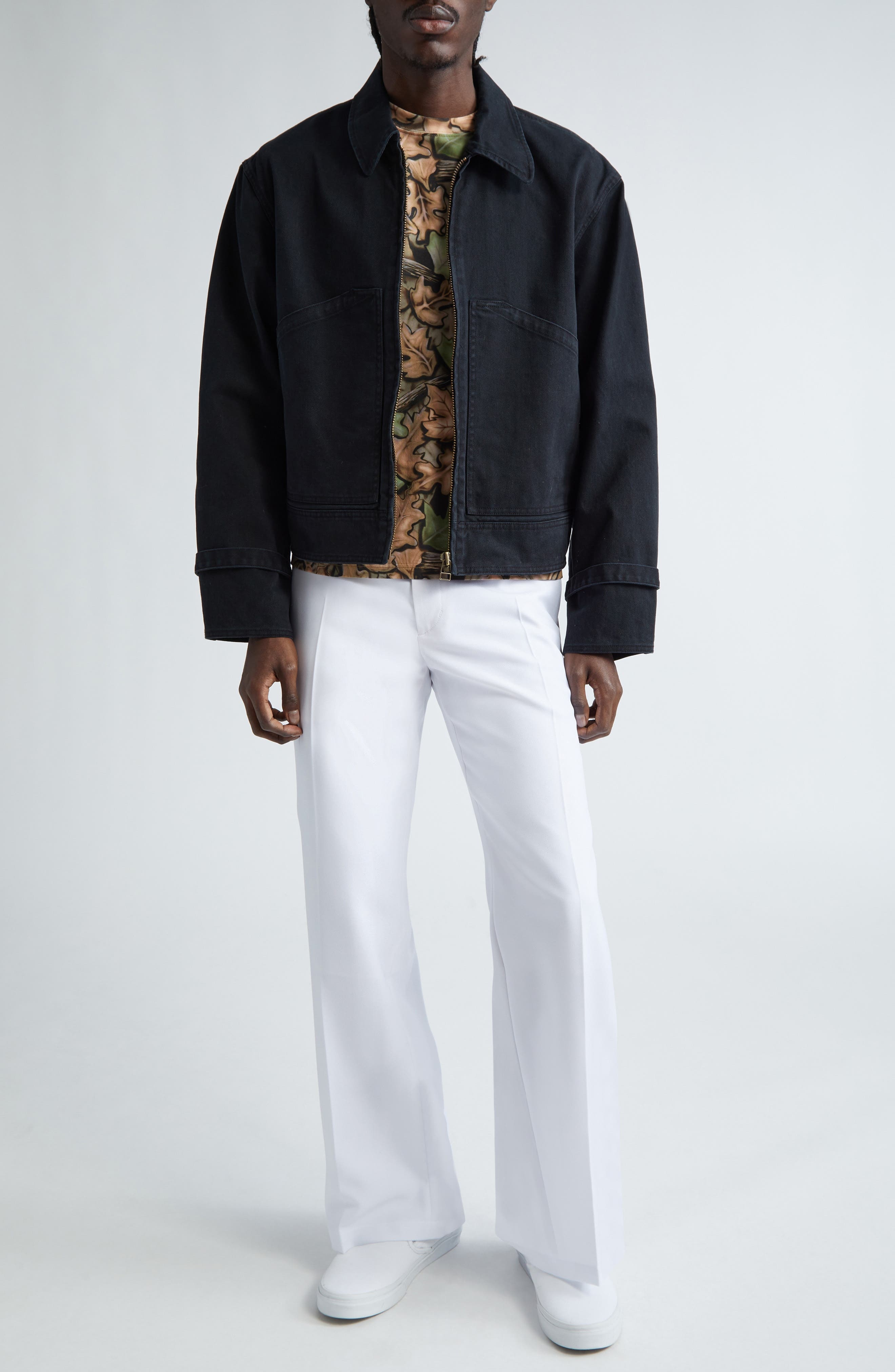 STOCKHOLM SURFBOARD CLUB Cotton Twill Work Jacket in Black at Nordstrom - 2