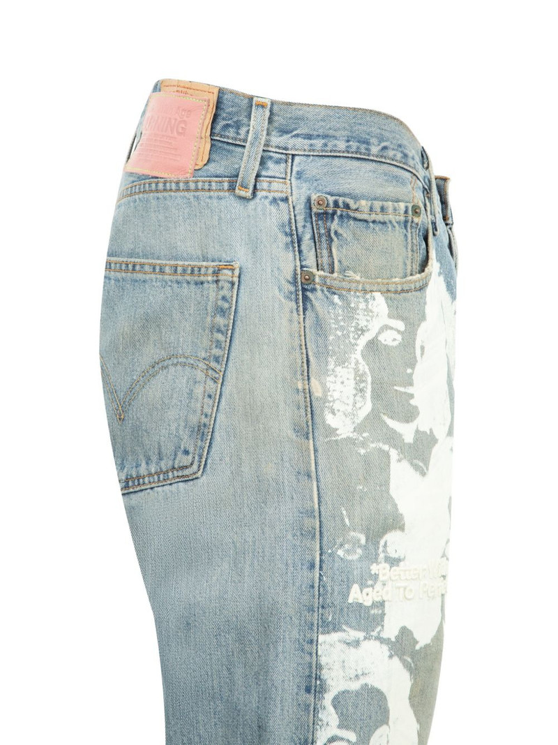 Bathwater graphic-print distressed jeans 3