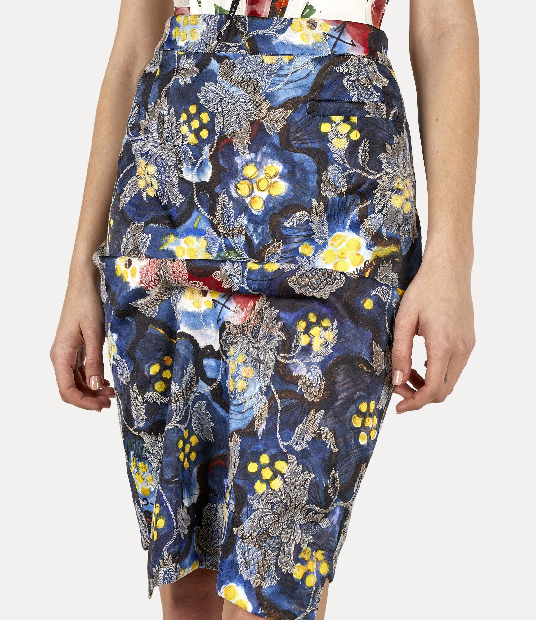 PLEATED PENCIL SKIRT - 4