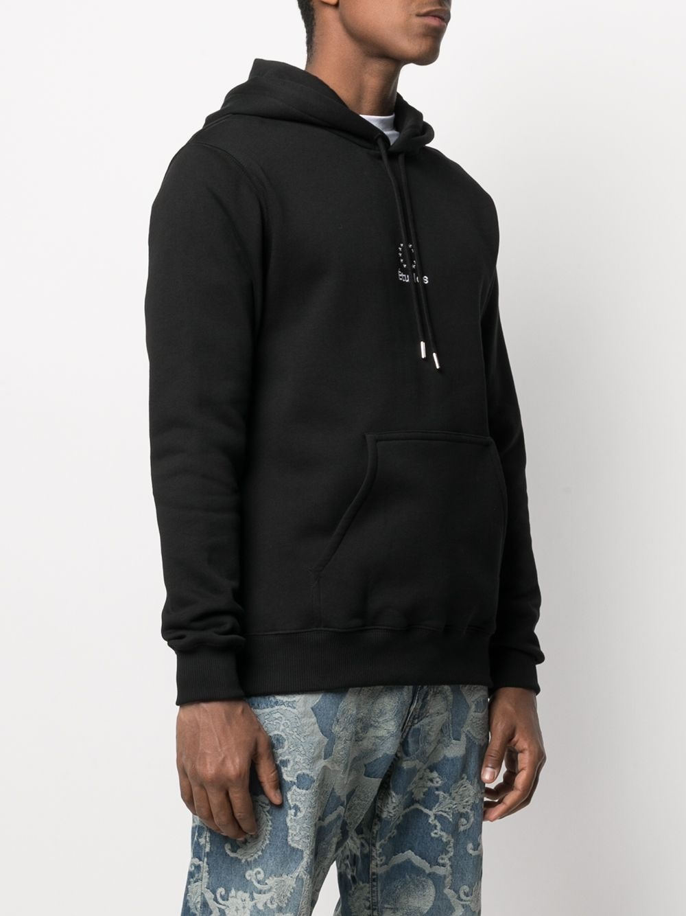 logo organic cotton hoodie - 3