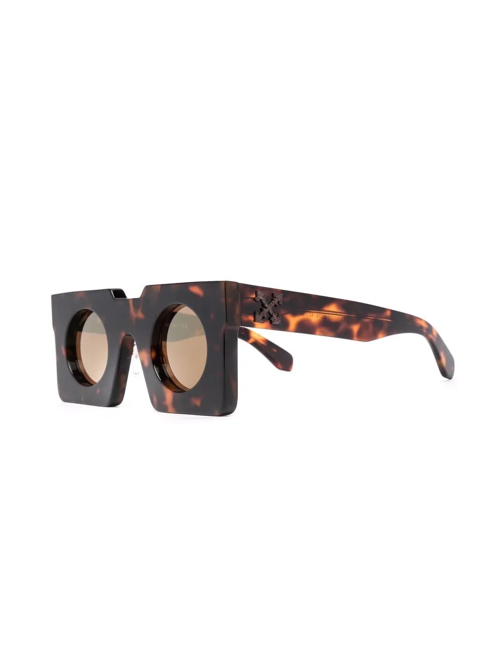 The Pantheon tortoiseshell square-frame sunglasses - 2