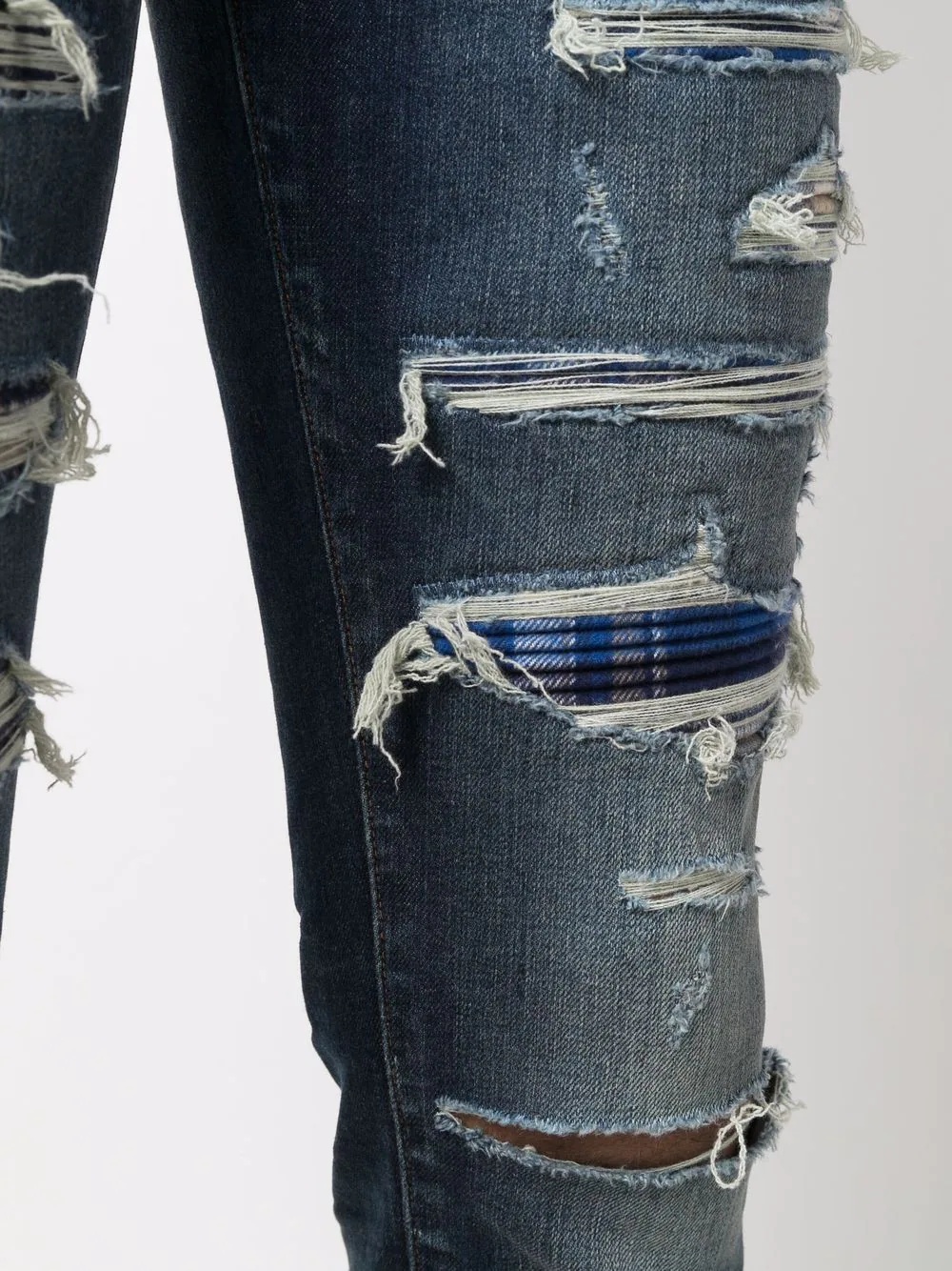 distressed slim-fit jeans - 5