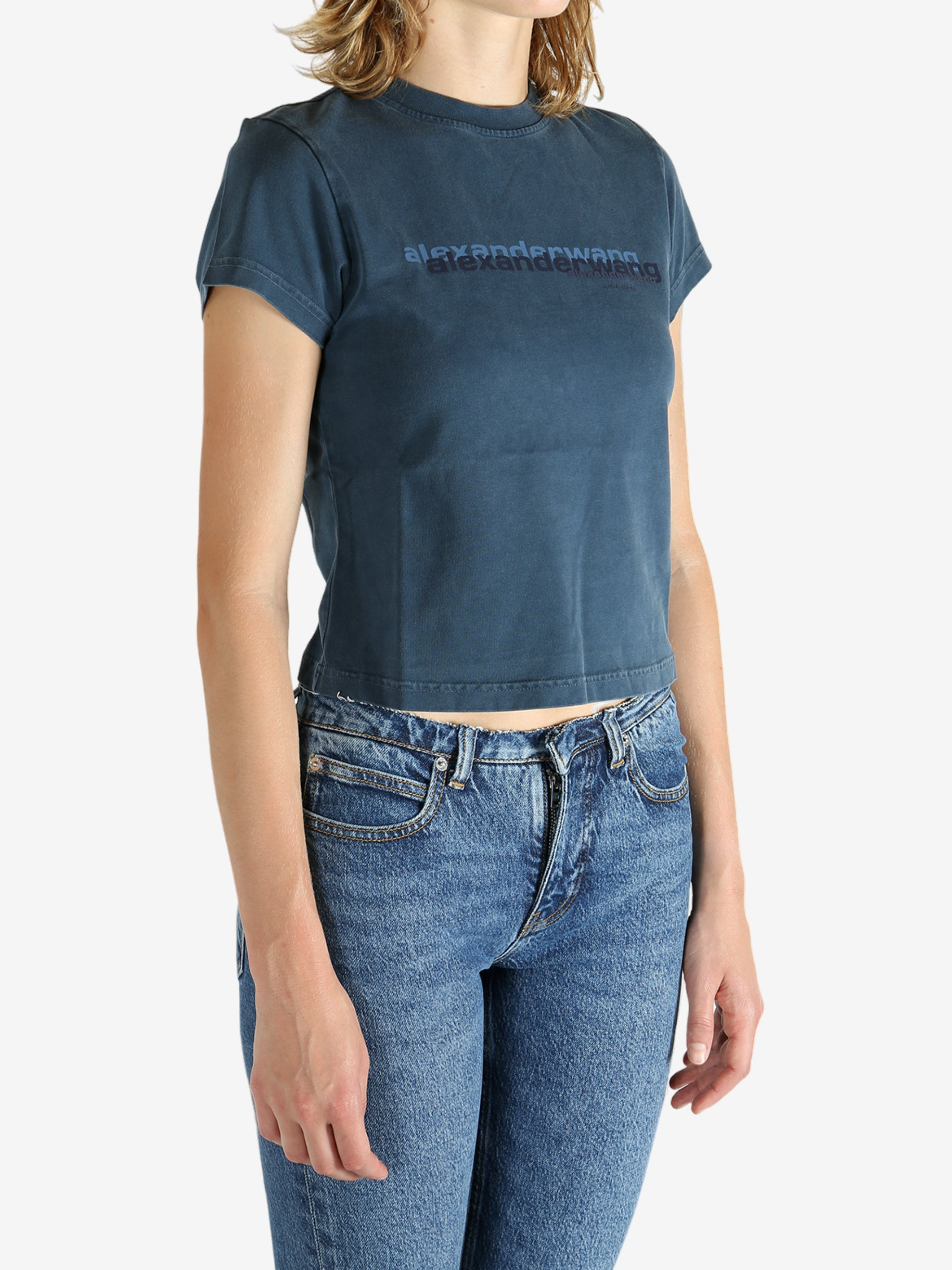 ALEXANDER WANG - Women Shrunken Tee - 2