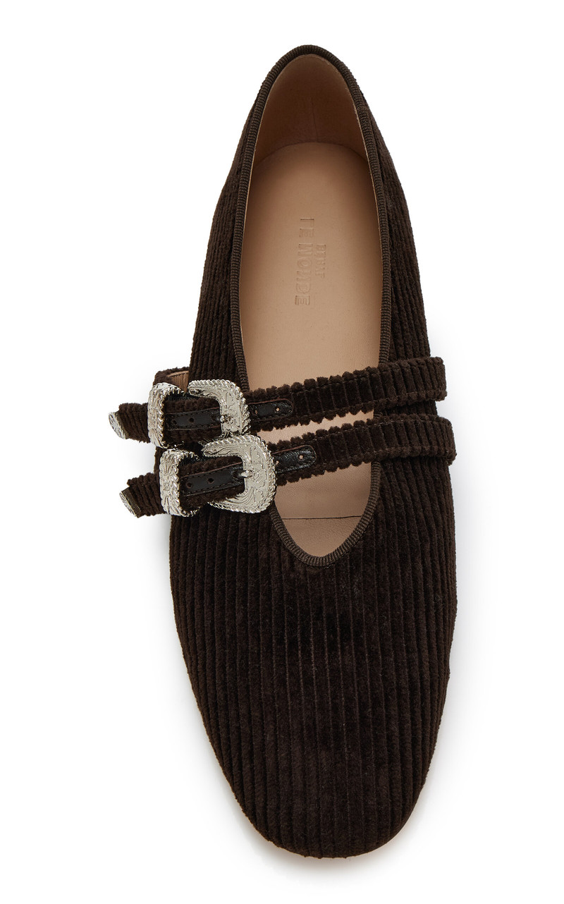 LE MONDE BÉRYL Claudia Corduroy Ballet Flats brown outlook