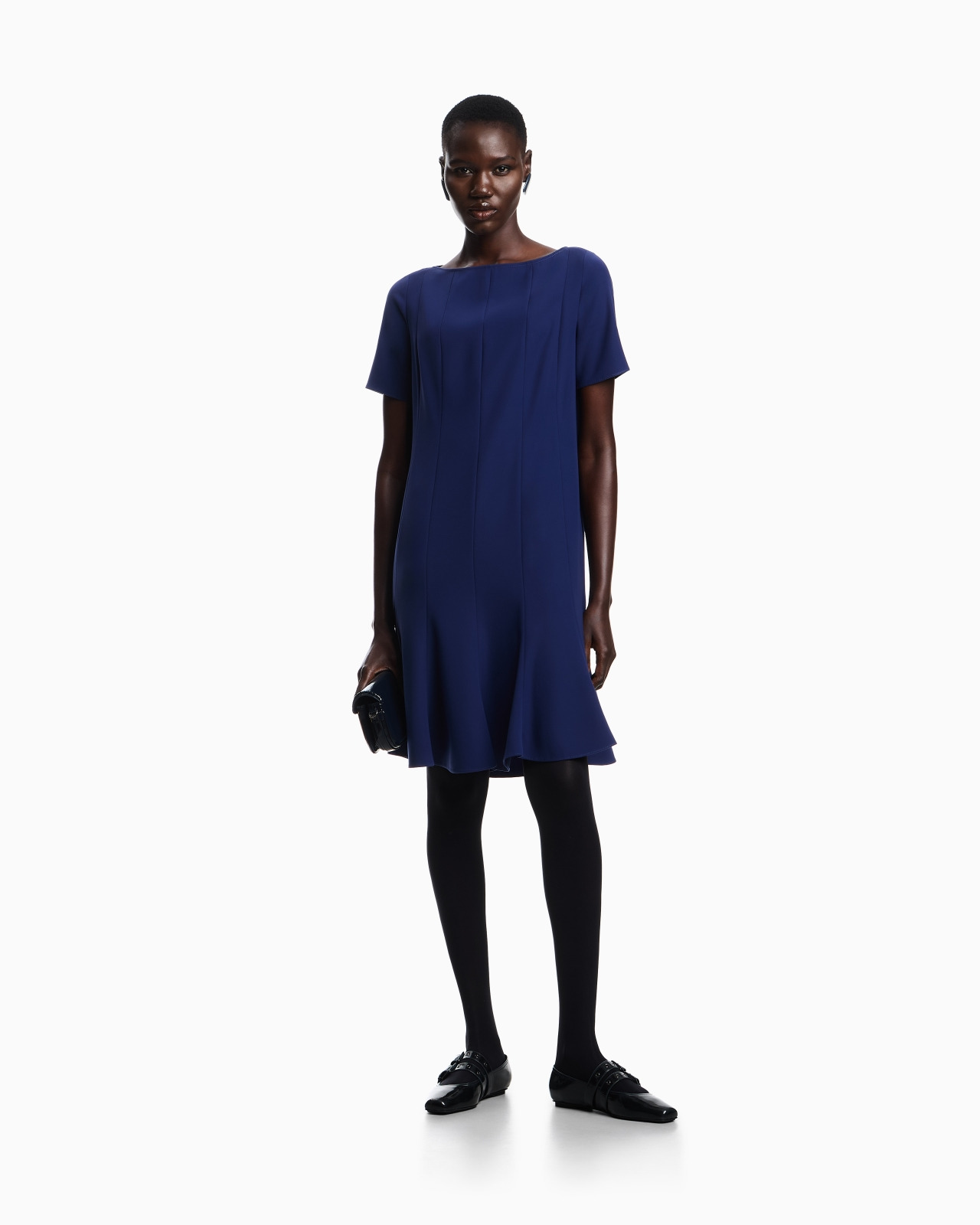 TECHNICAL CADY DRESS WITH PLEATS - 2