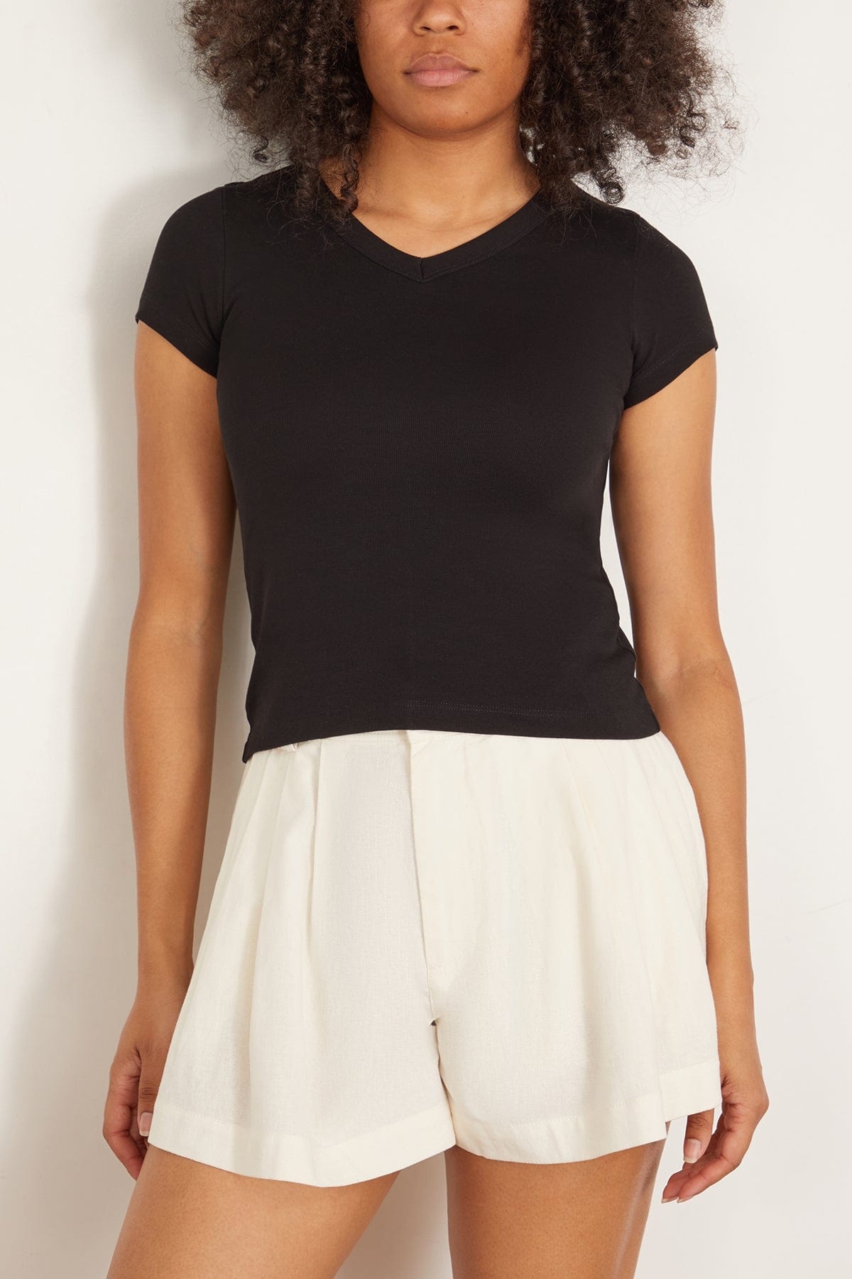 Jill Baby Tee in Black - 3