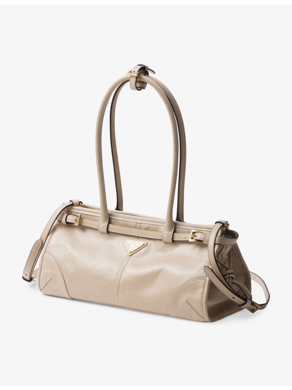 Brand-plaque medium leather shoulder bag - 7