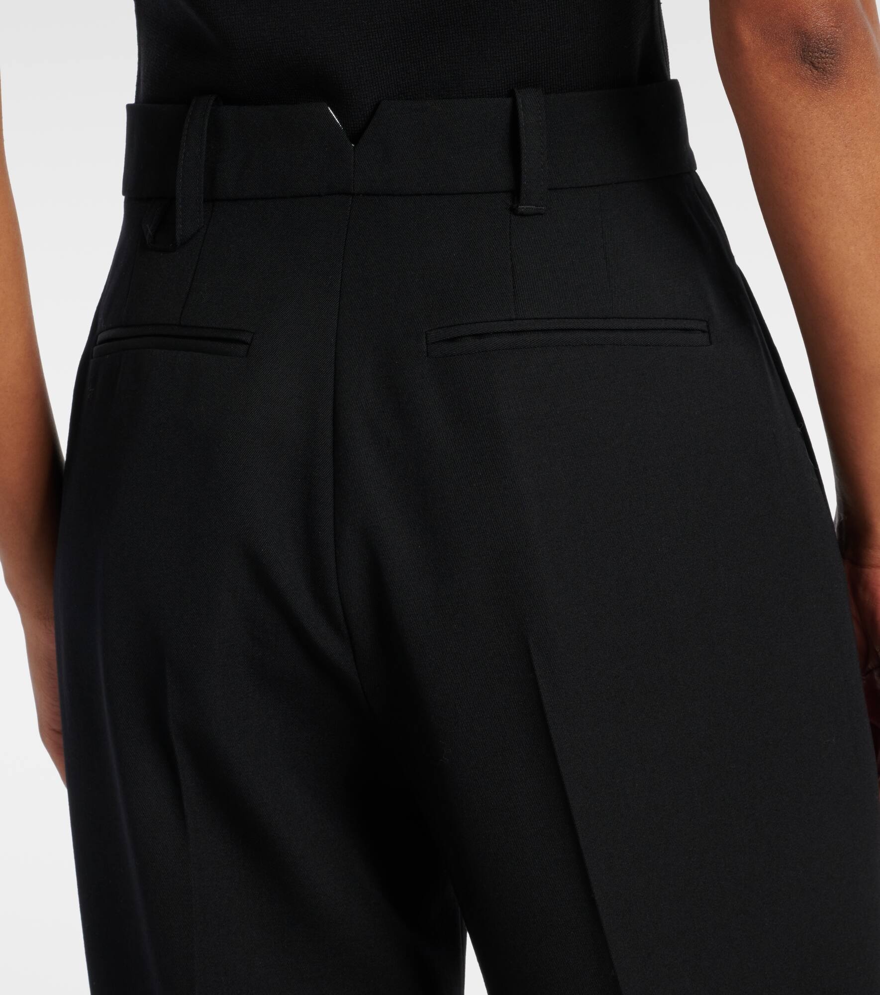 Mirada wool crêpe straight pants - 7