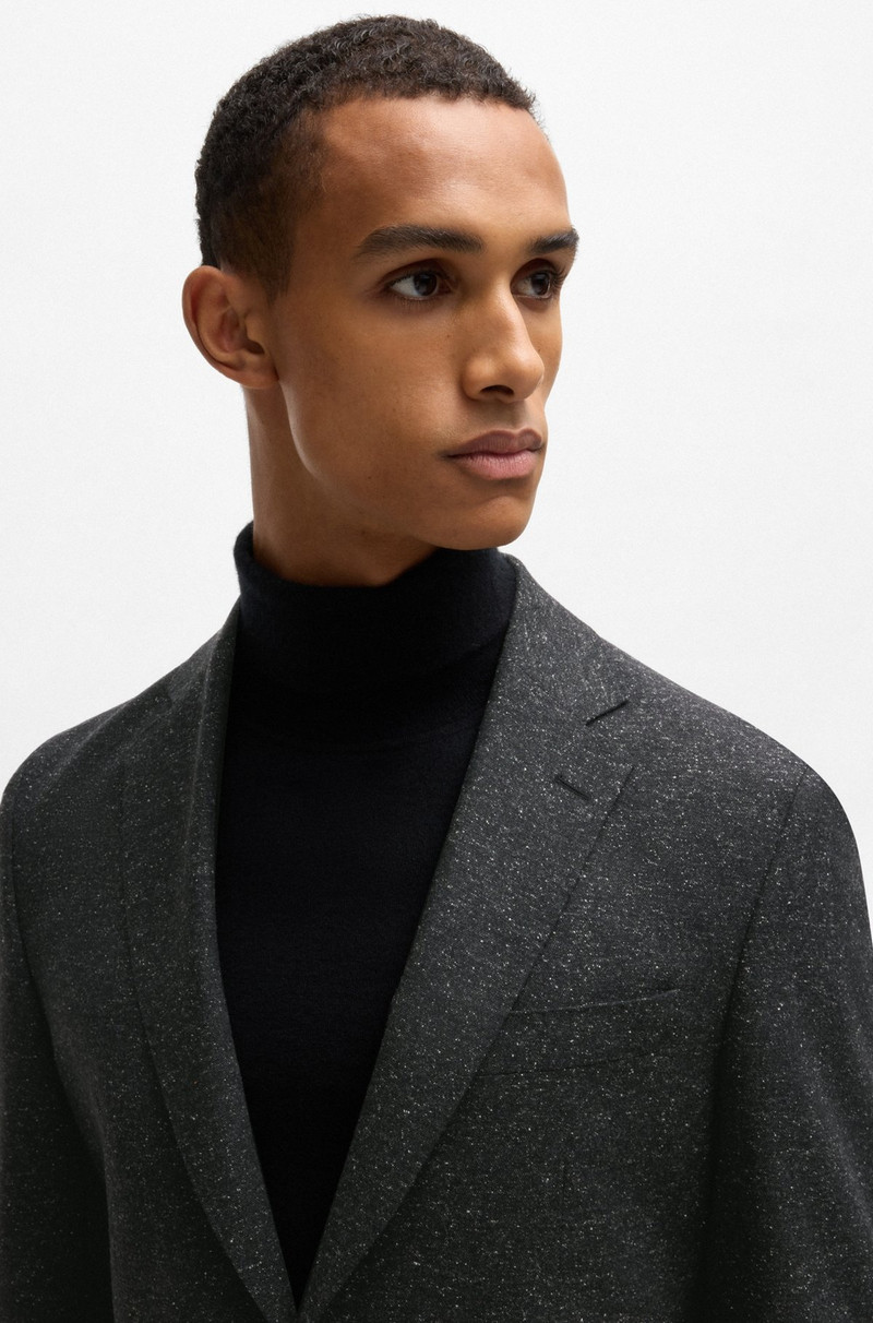 SLIM-FIT SUIT IN A MICRO-PATTERNED WOOL BLEND 4