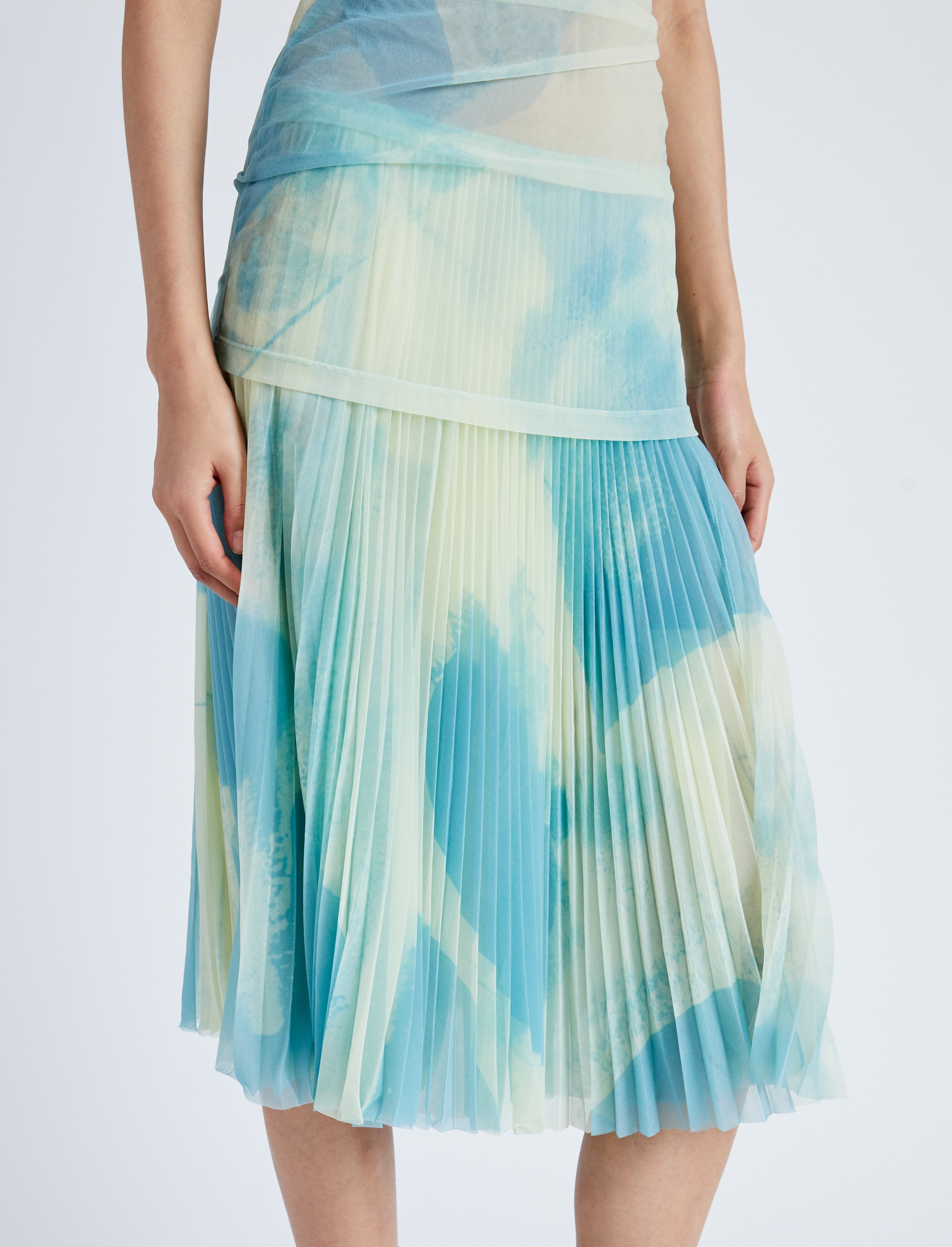Zoe Dress in Printed Nylon Jersey - 5