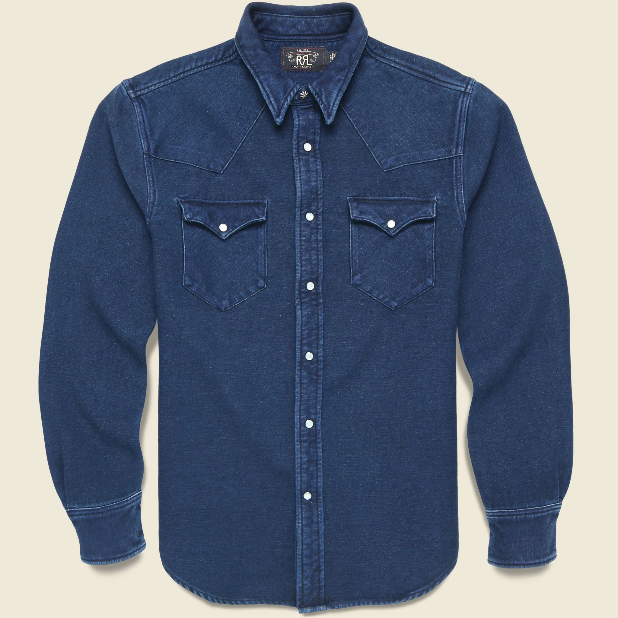 Chamois Roper Western - Indigo - 1