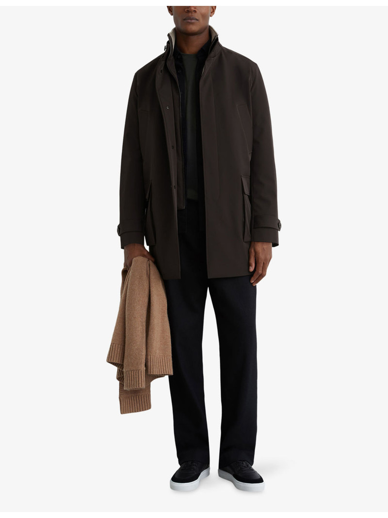 REISS Haylen Hybrid Overcoat with Removable Gilet outlook