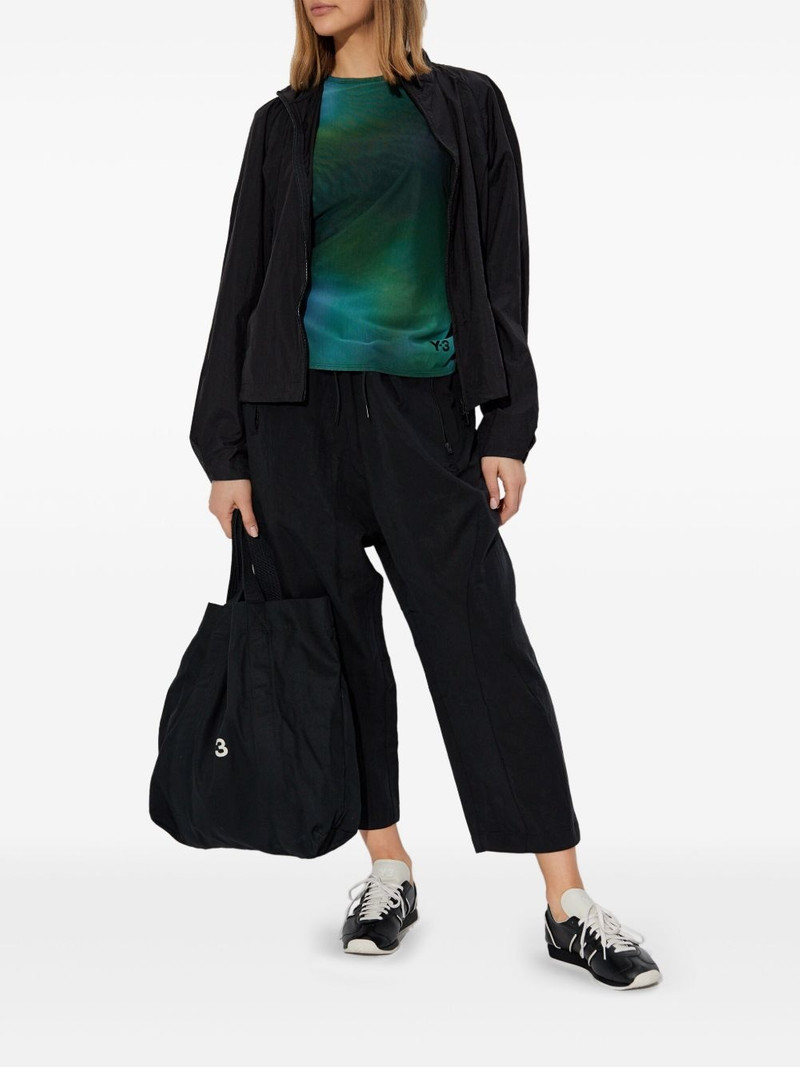 Y-3 elasticated cropped trousers outlook