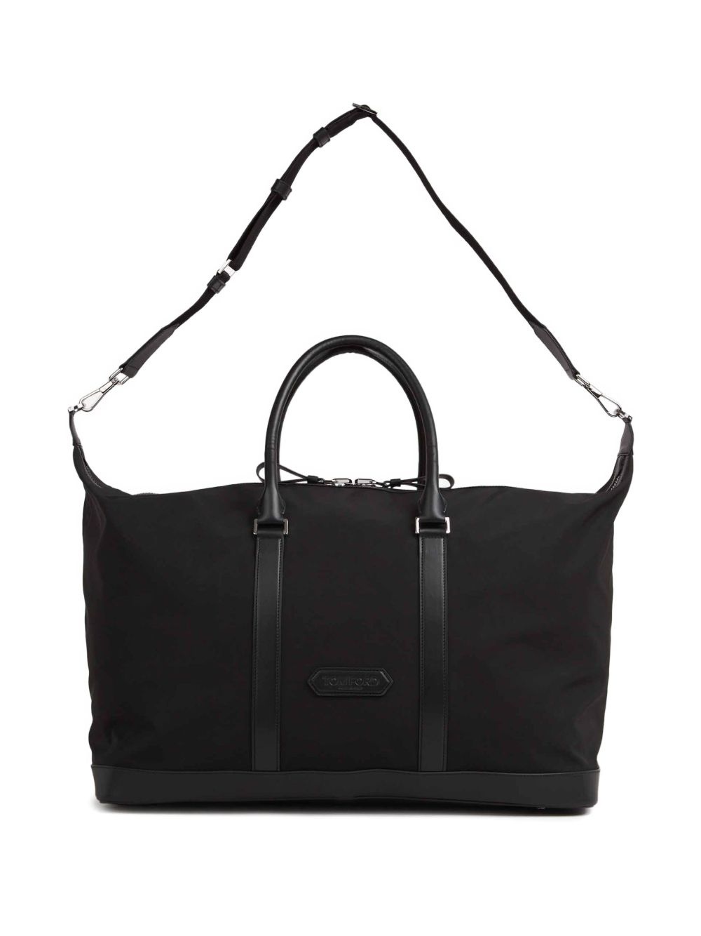 leather-trim luggage bag - 5