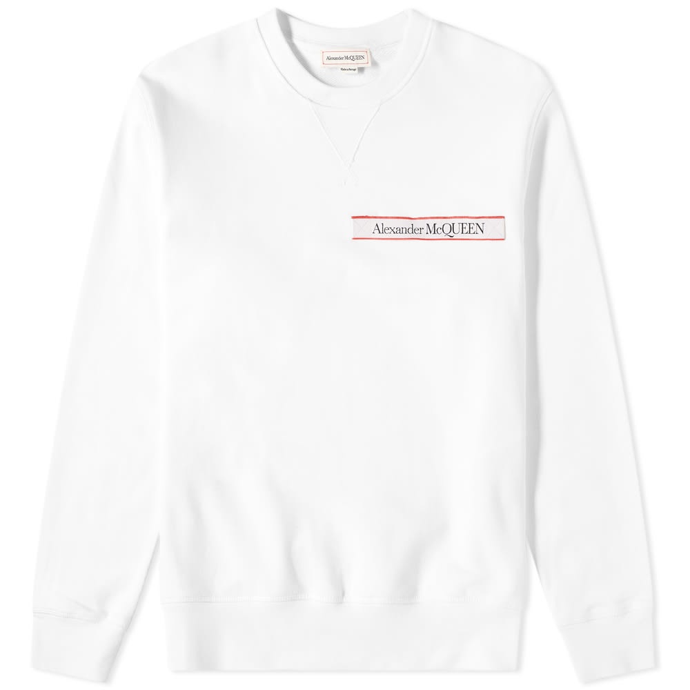 Alexander McQueen Taped Logo Crew Sweat - 1