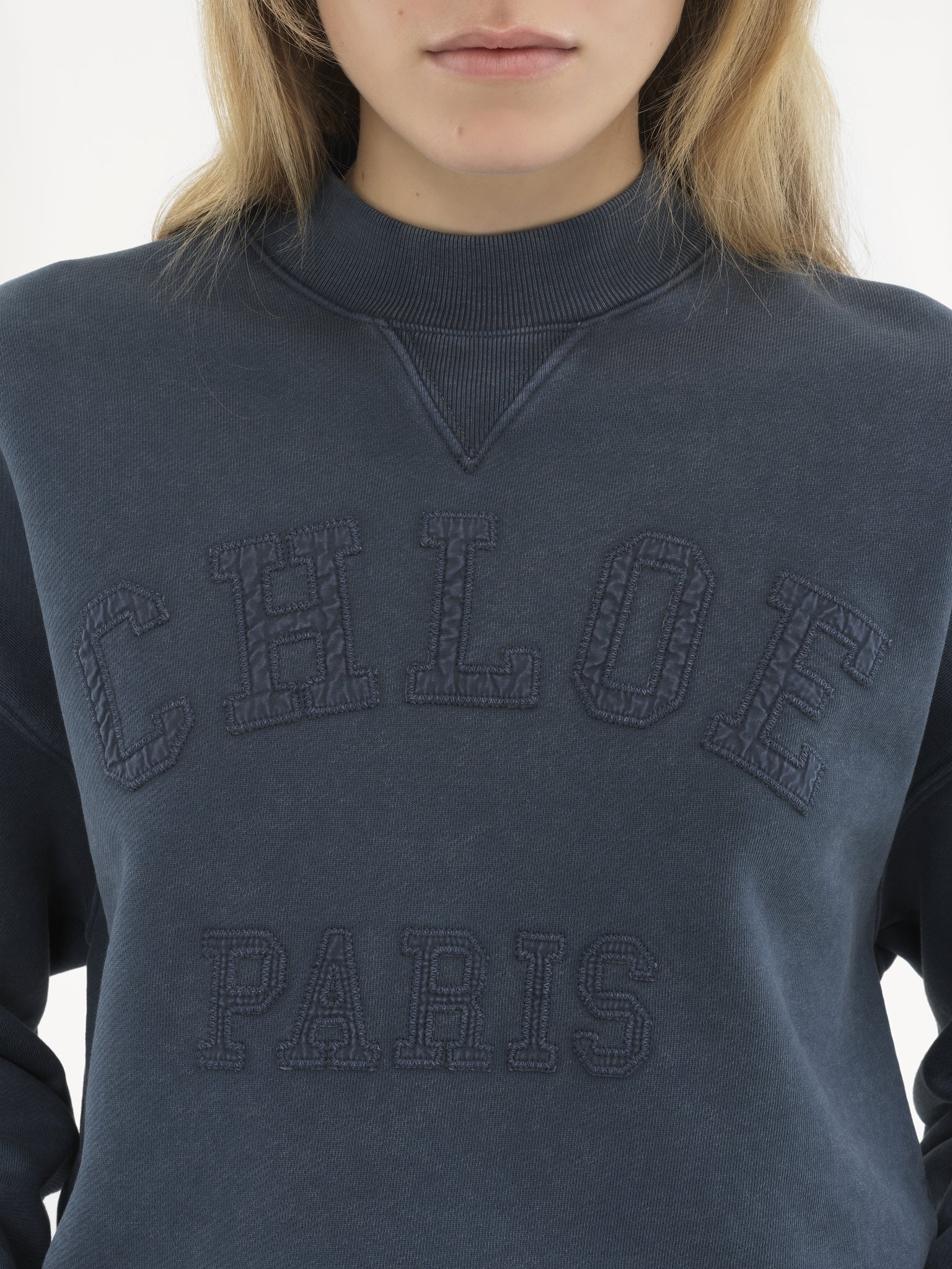 SHORT LOGO SWEATSHIRT IN COTTON FLEECE - 6