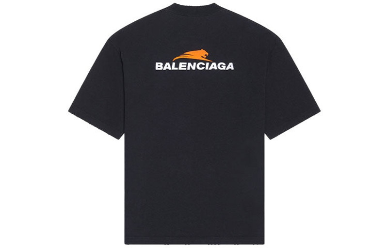 BALENCIAGA Men's Year Of The Tiger T-shirt Medium Fit in Black outlook