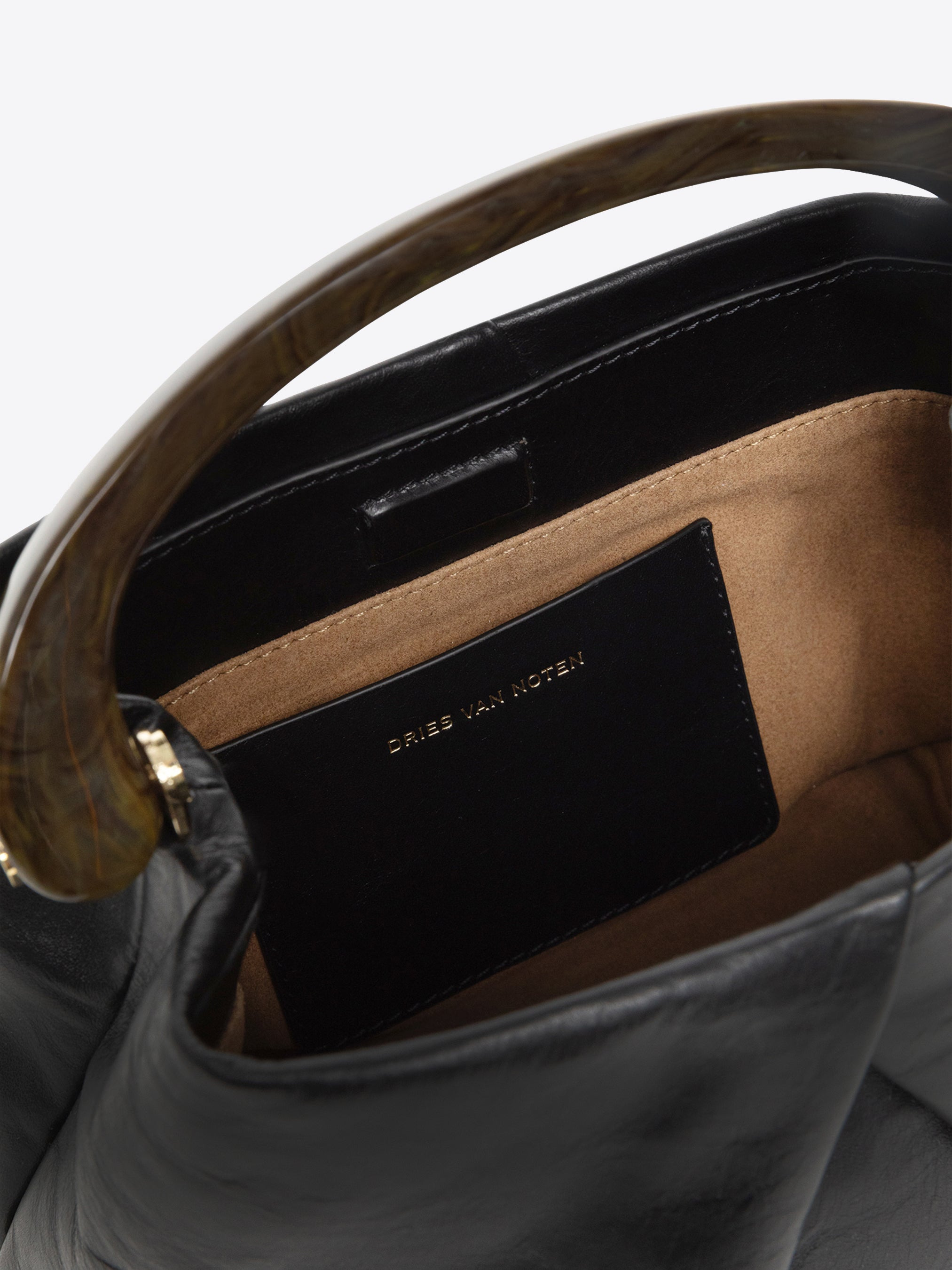 SMALL PLEATED LEATHER BAG - 5