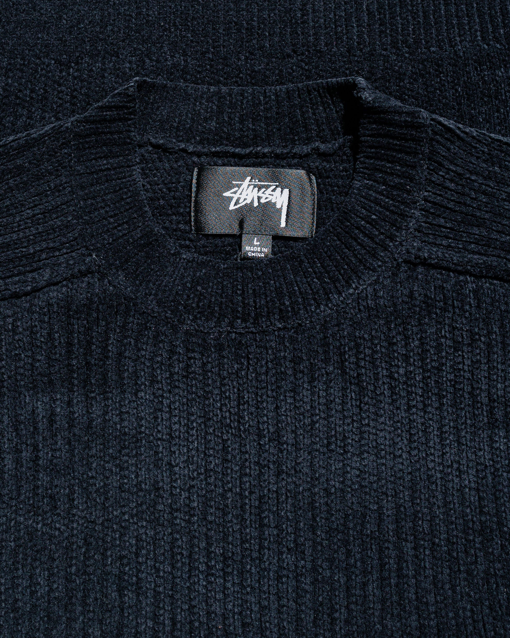 Stüssy Exposed Seam Sweater Black - 4